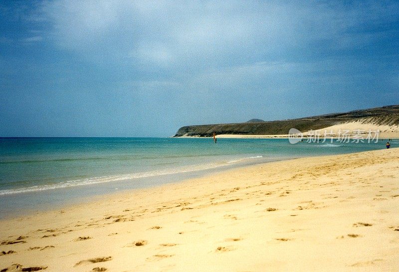 西班牙富埃特文图拉Jandia半岛的Playa Sotavento